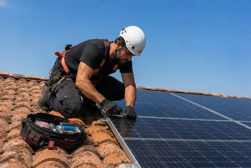 Maintenance et monitoring de panneaux solaires à Saint-Suliac